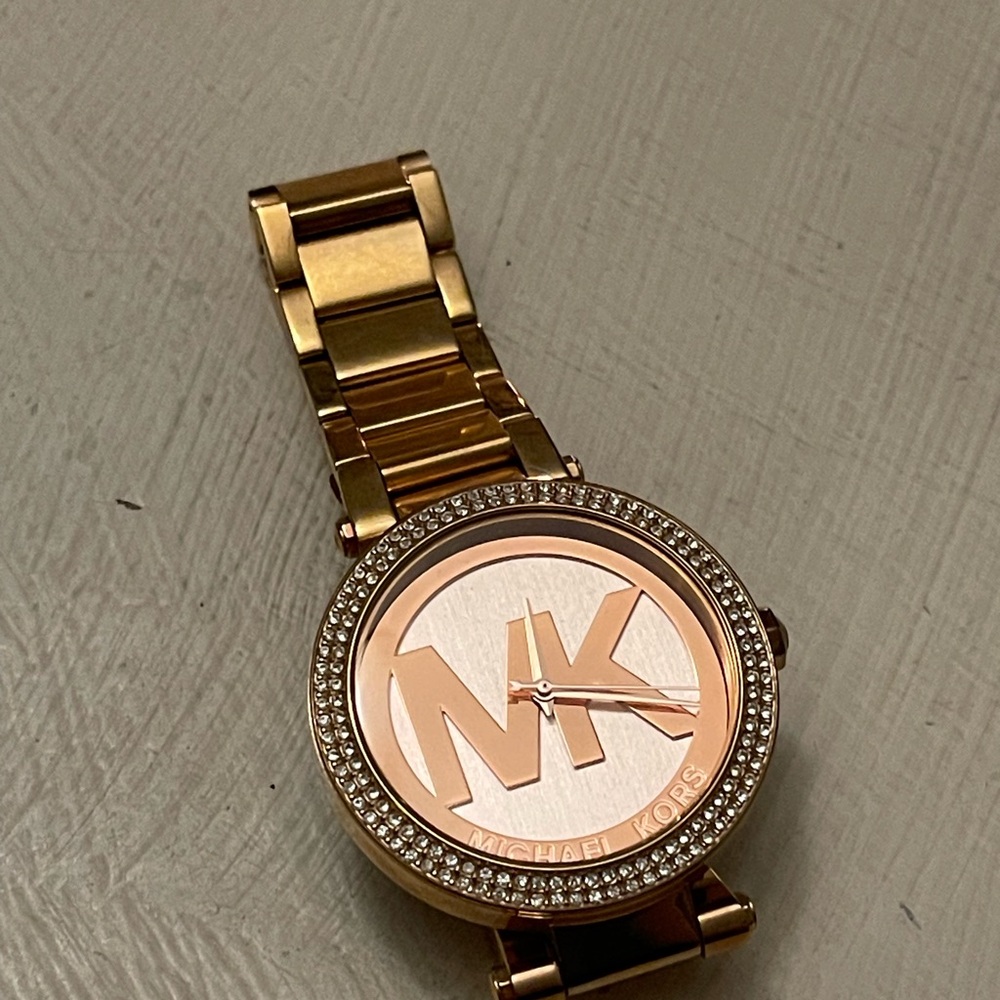 Michael Kors Gold Watch with Crystal Accents